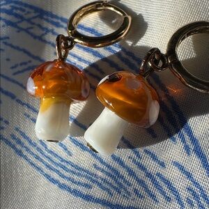 Colorful Mushroom Earrings Set